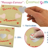Gommette à gratter avec un message – Image 3